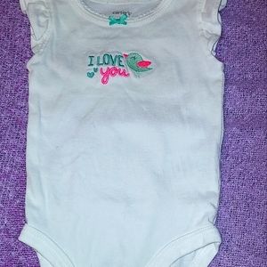 Carters onesie 0-3 mos